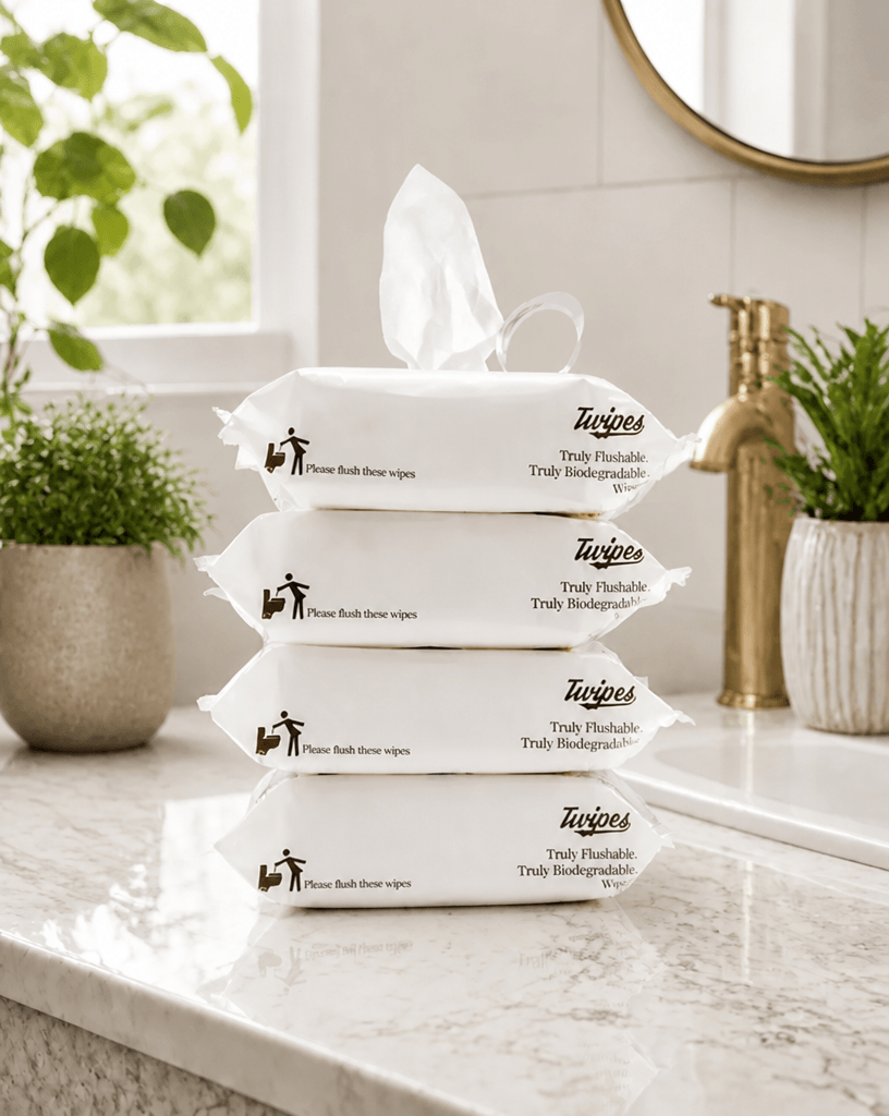Twipes 4 pack product packaging